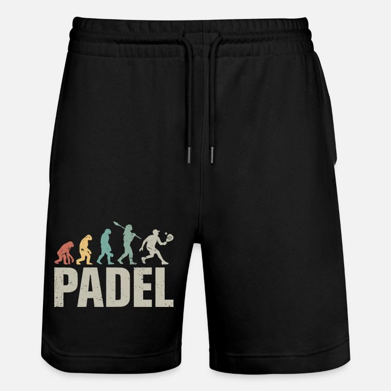 Fun Padel - Padel Evolution - Stanley/Stella Trainer Unisex Organic Jogging Shorts - black