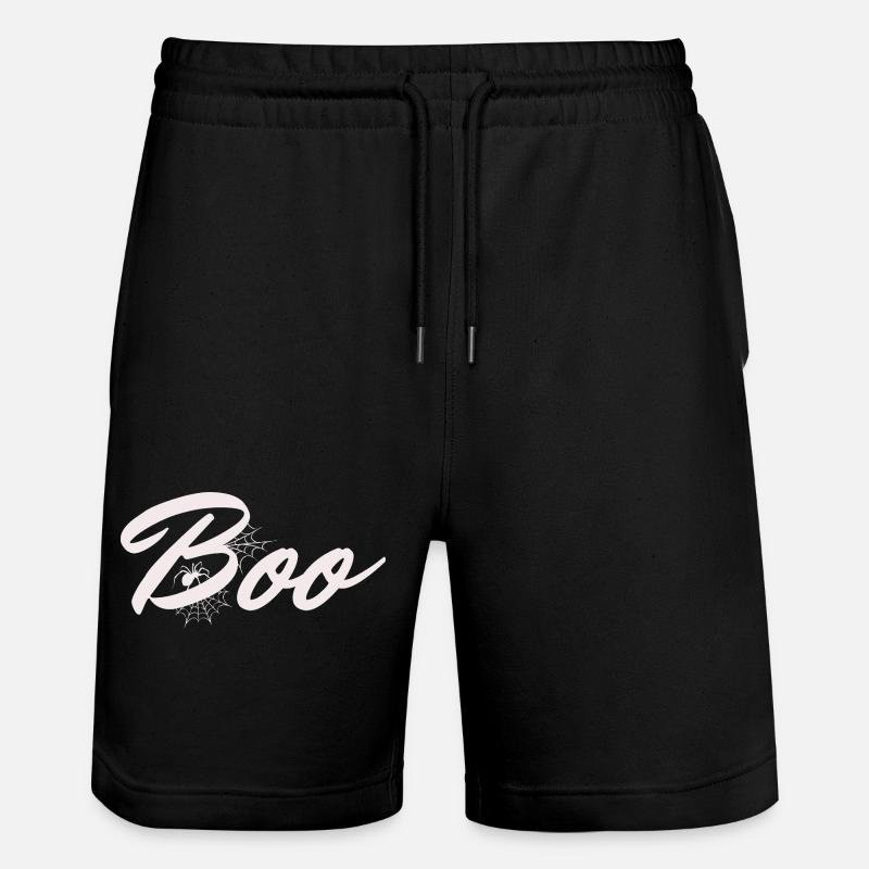 Boo Halloween Spider Web Lettrage - Short de jogging bio TRAINER Stanley/Stella unisexe - noir