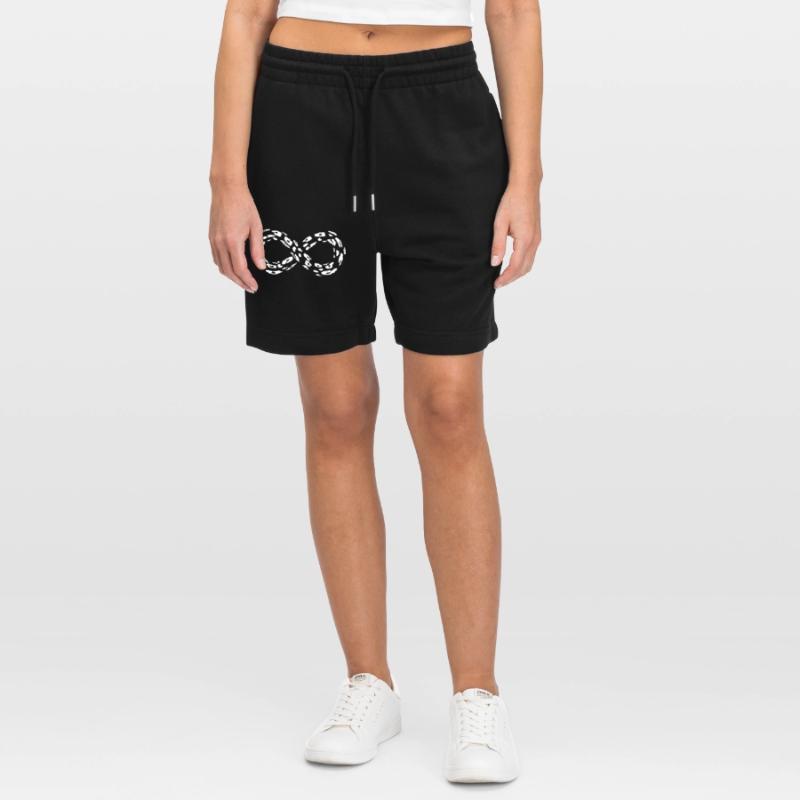 Leopard Infinity Loop Stanley/Stella Trainer Unisex Organic Jogging Shorts