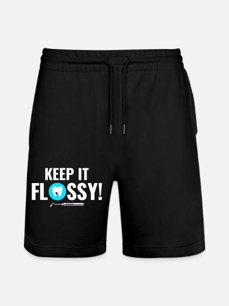 Mouth Engine Care Dentist Team  - Stanley/Stella Trainer Unisex Organic Jogging Shorts - black