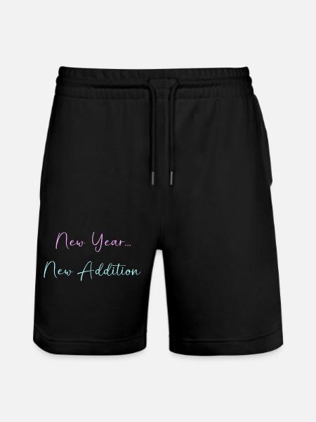 Gender Reveal Neujahr - Stanley/Stella Unisex Bio Joggingshorts Trainer  - Schwarz