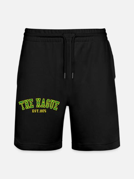 Den Haag Est. 1975 - Stanley/Stella Unisex Bio Joggingshorts Trainer - Schwarz