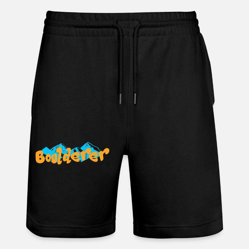 Bouldern Boulderer - Stanley/Stella Unisex Bio Joggingshorts Trainer  - Schwarz