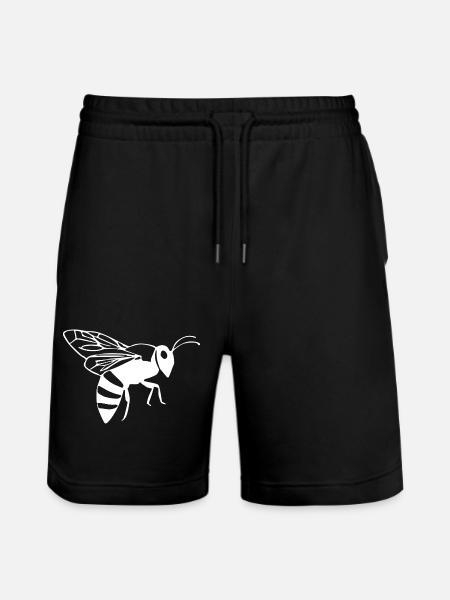 Bee Bee Beekeeper Gift - Stanley/Stella Trainer Unisex Organic Jogging Shorts - black