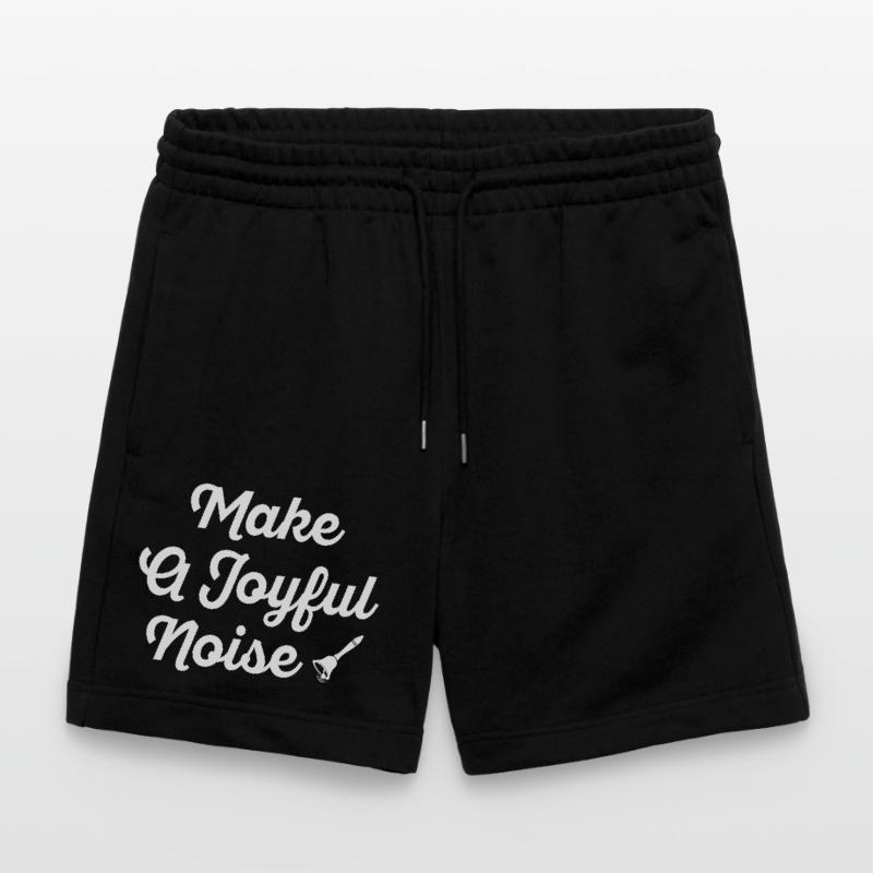 Make A Joyful Noise Typography Stanley/Stella Trainer Unisex Organic Jogging Shorts