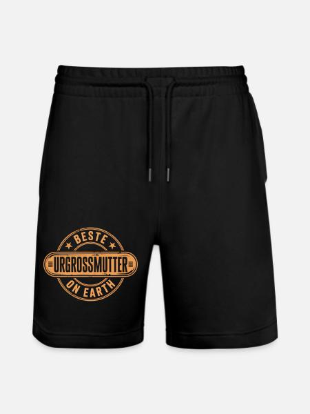 Beste Urgrossmutter - Stanley/Stella Unisex Bio Joggingshorts Trainer  - Schwarz