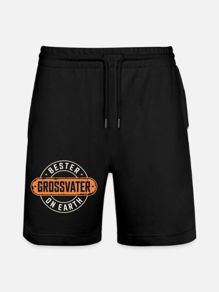 Best grandfather - Stanley/Stella Trainer Unisex Organic Jogging Shorts - black