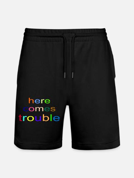 here_comes_trouble - Short de jogging bio TRAINER Stanley/Stella unisexe - noir