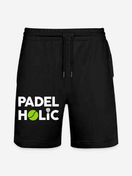 Fun Padel - PadelHolic - Stanley/Stella Trainer Unisex Organic Jogging Shorts - black