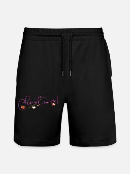 Christmas - Stanley/Stella Trainer Unisex Organic Jogging Shorts - black