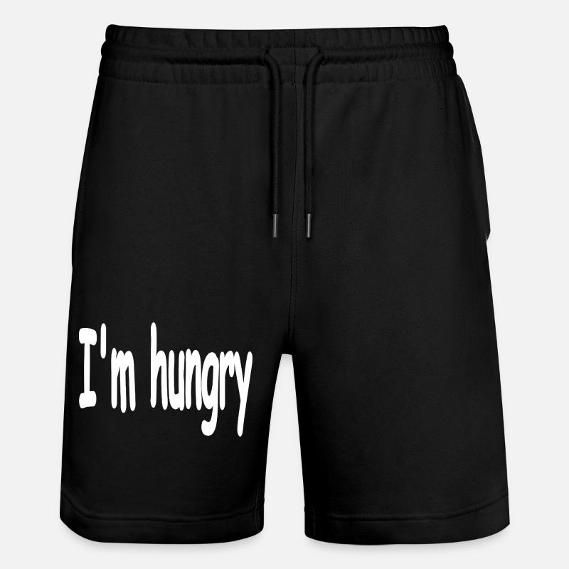 Hunger - Stanley/Stella Unisex Bio Joggingshorts Trainer  - Schwarz