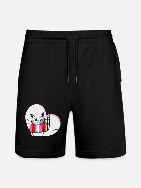 Chat lesbien - Short de jogging bio TRAINER Stanley/Stella unisexe - noir