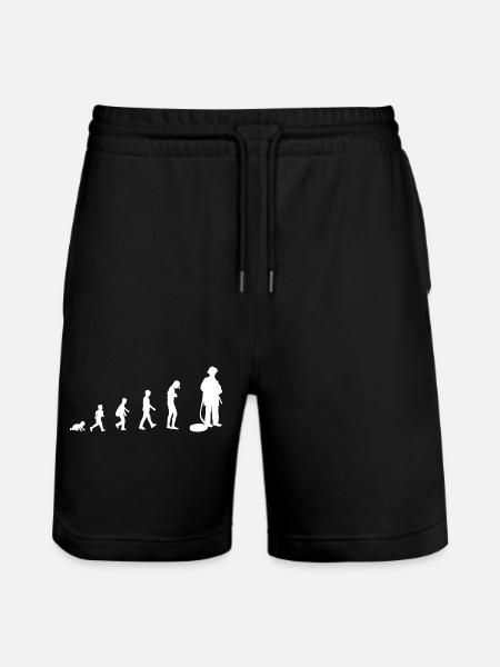 Development from baby to firefighter - Stanley/Stella Trainer Unisex Organic Jogging Shorts - black