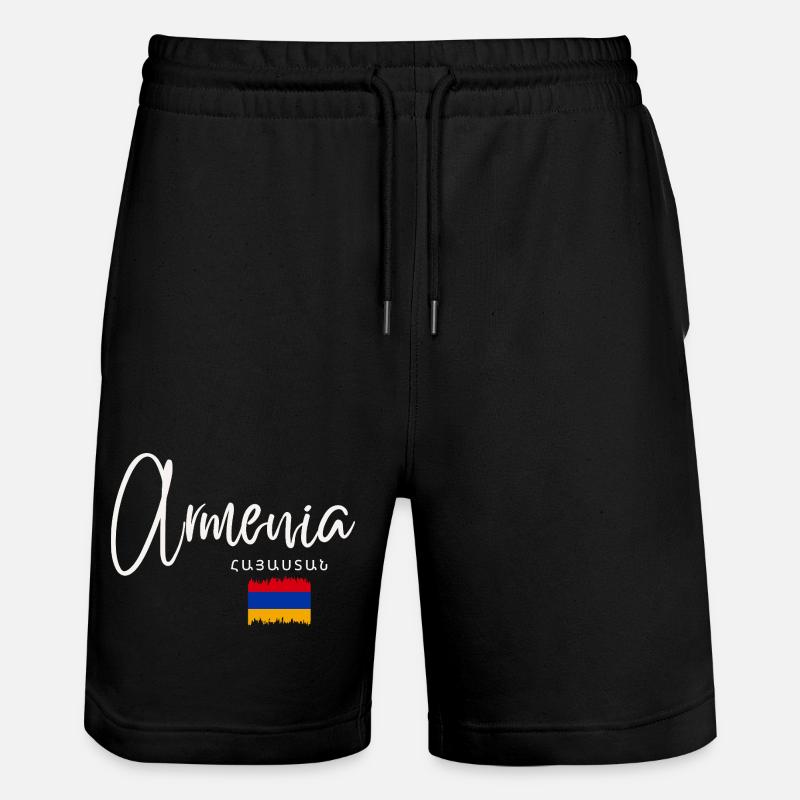 Made in Armenia, fierté arménienne - Short de jogging bio TRAINER Stanley/Stella unisexe - noir