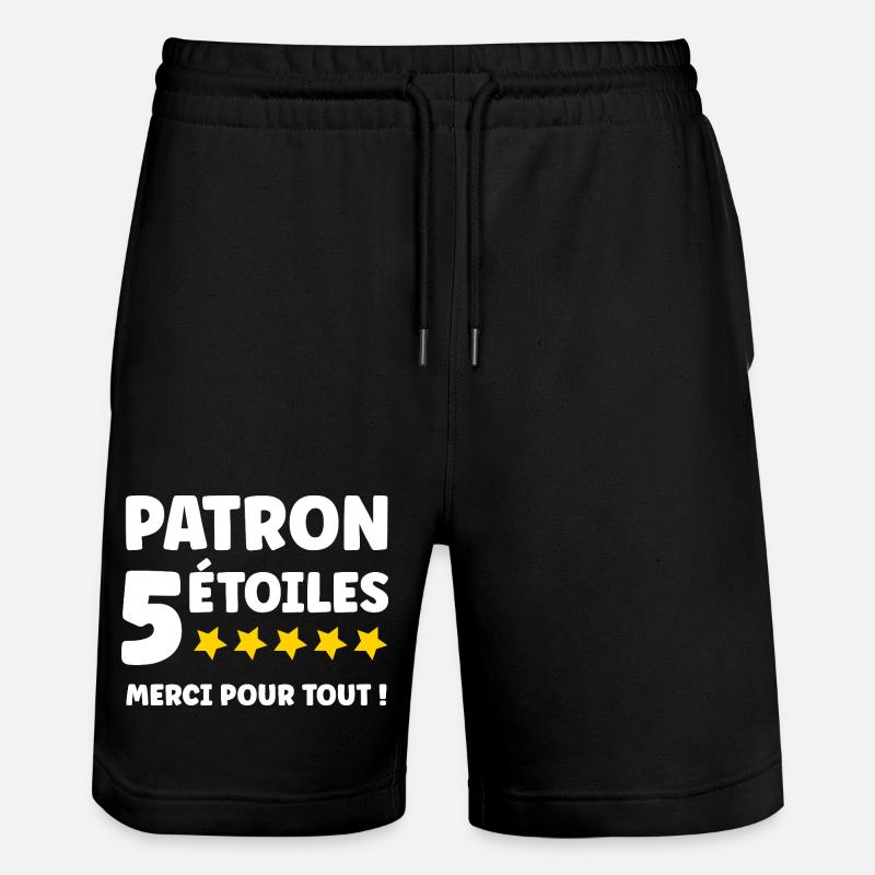 Chef - Stanley/Stella Unisex Bio Joggingshorts Trainer  - Schwarz