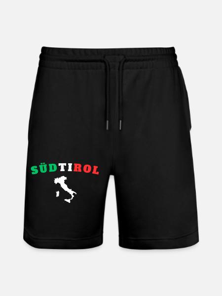 Südtirol - Stanley/Stella Unisex Bio Joggingshorts Trainer - Schwarz
