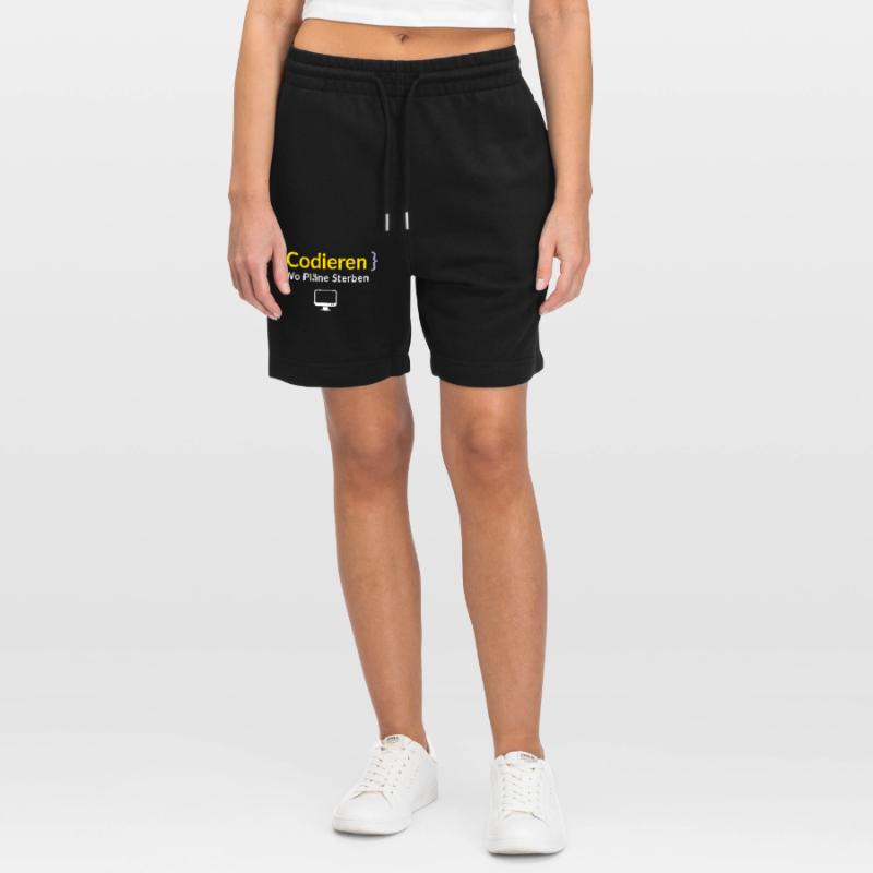 Computers CODE WHERE PLANS DIE FUNNY Stanley/Stella Trainer Unisex Organic Jogging Shorts