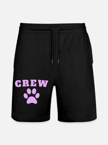 Crew Dog - Stanley/Stella Unisex Bio Joggingshorts Trainer  - Schwarz