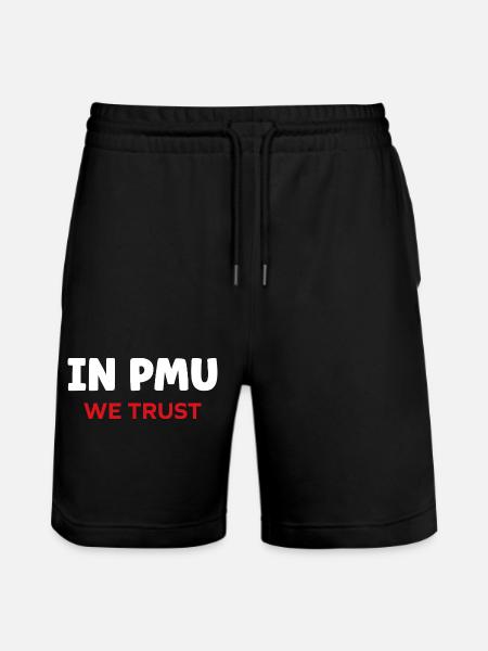Pmu - Stanley/Stella Trainer Unisex Organic Jogging Shorts - black