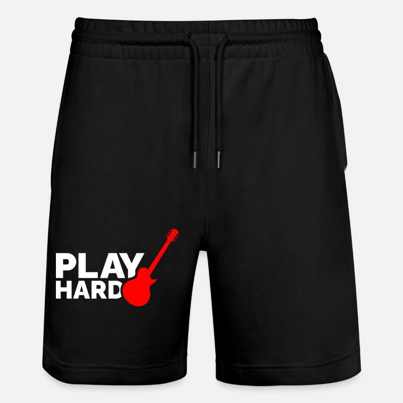 Play Hard - Stanley/Stella Unisex Bio Joggingshorts Trainer  - Schwarz