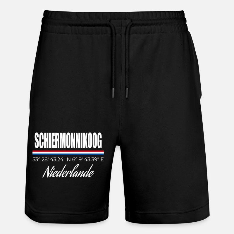 Schiermonnikoog - Short de jogging bio TRAINER Stanley/Stella unisexe - noir