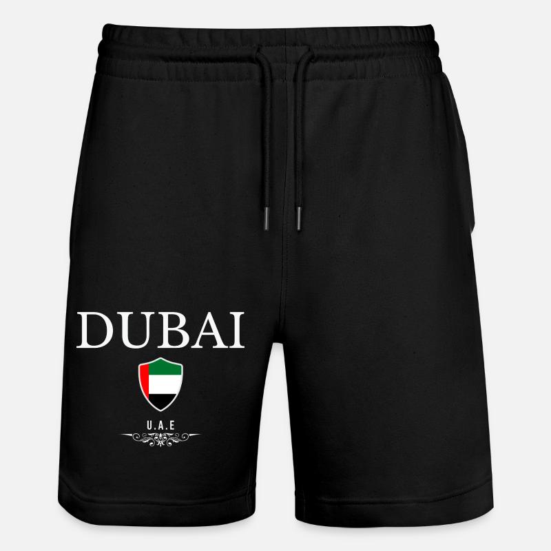 Souvenir Dubaï, j’adore Dubaï - Short de jogging bio TRAINER Stanley/Stella unisexe - noir