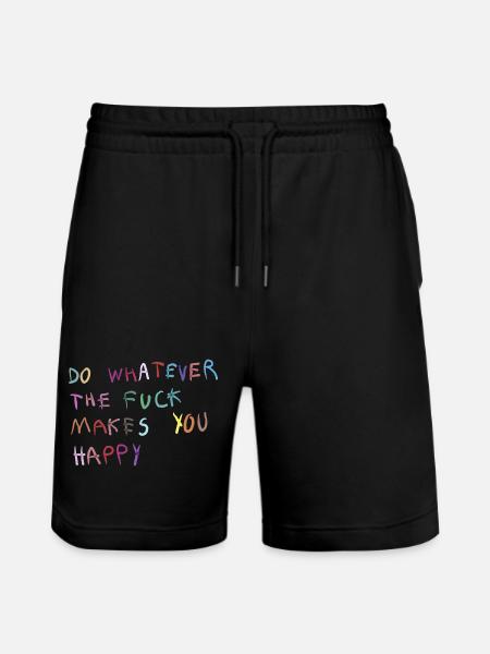 Do what makes you happy - Stanley/Stella Trainer Unisex Organic Jogging Shorts - black