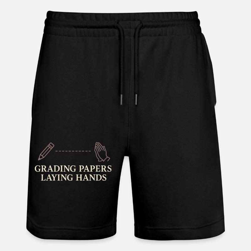 Christlicher Lehrer, Glaubensbasierter - Stanley/Stella Unisex Bio Joggingshorts Trainer  - Schwarz