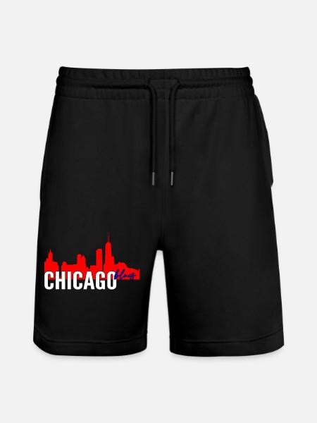 Chicago Blues - Stanley/Stella Trainer Unisex Organic Jogging Shorts - black