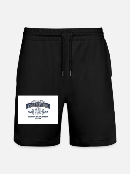 Overthinking Champion Fitnesswitz - Stanley/Stella Unisex Bio Joggingshorts Trainer  - Schwarz