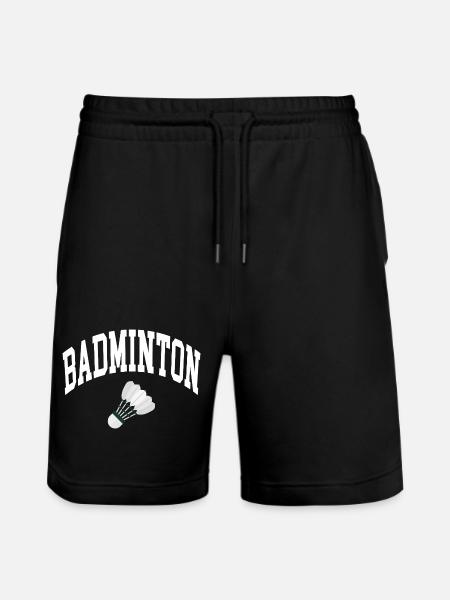 Badminton - Short de jogging bio TRAINER Stanley/Stella unisexe - noir