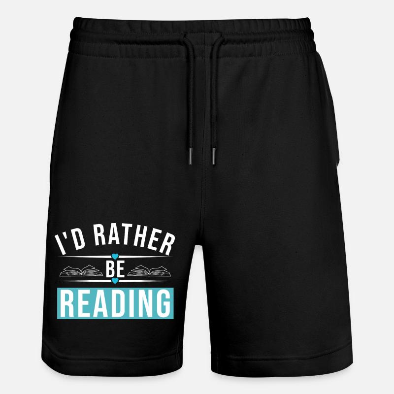 JE PRÉFÈRE LIRE - Short de jogging bio TRAINER Stanley/Stella unisexe - noir