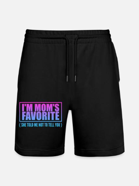 Undeniably Mom's Favorite - Children's Saying - Stanley/Stella Trainer Unisex Organic Jogging Shorts - black