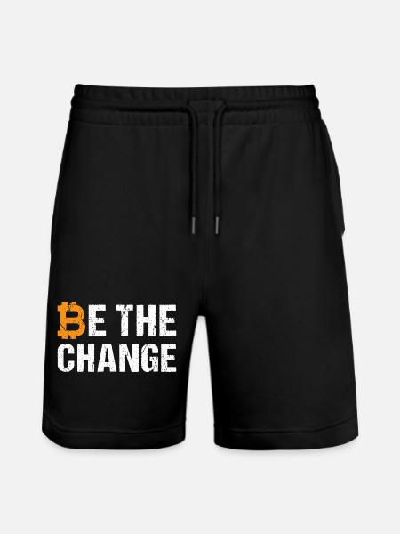 Bitcoin Be The Change - Short de jogging bio TRAINER Stanley/Stella unisexe - noir