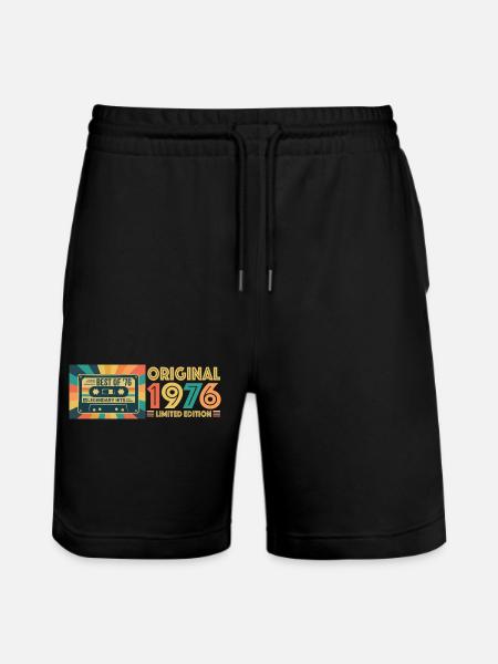 Retro Kassette 1976 Limitierte Edition - Stanley/Stella Unisex Bio Joggingshorts Trainer - Schwarz