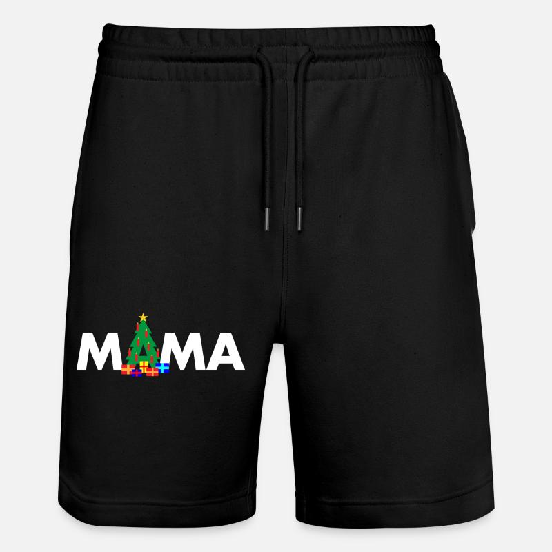 Oma Weihnachtsbaum - Stanley/Stella Unisex Bio Joggingshorts Trainer  - Schwarz