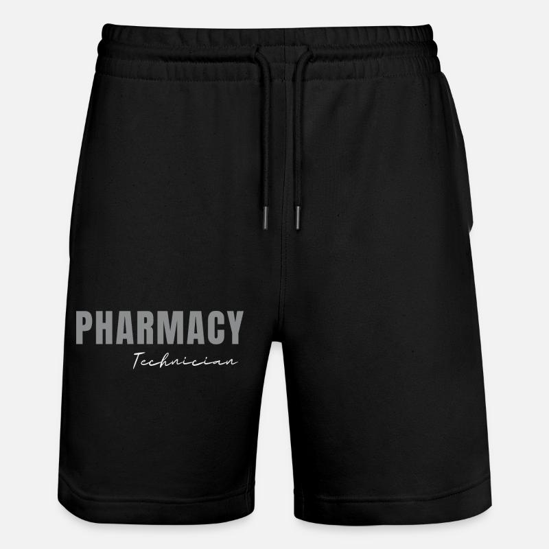 Pharmacy Technician RX Tech Squad Student - Stanley/Stella Trainer Unisex Organic Jogging Shorts - black