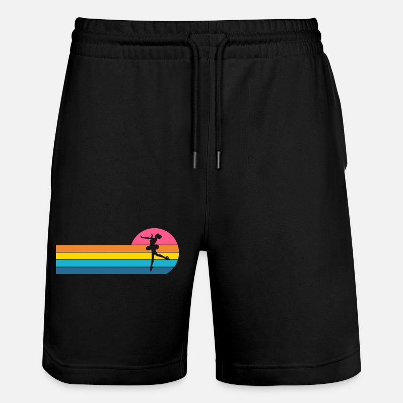 Eiskunstläuferin - Stanley/Stella Unisex Bio Joggingshorts Trainer  - Schwarz