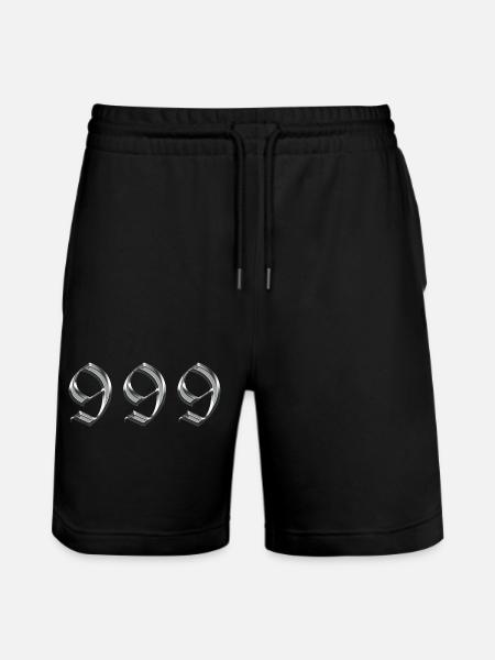 Angel Number 999 Releases - Stanley/Stella Trainer Unisex Organic Jogging Shorts - black