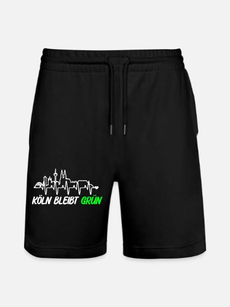 Koeln_bleibt_gruen_ _skyline - Short de jogging bio TRAINER Stanley/Stella unisexe - noir