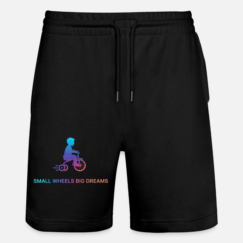 Kleine Räder Große Träume - Stanley/Stella Unisex Bio Joggingshorts Trainer  - Schwarz