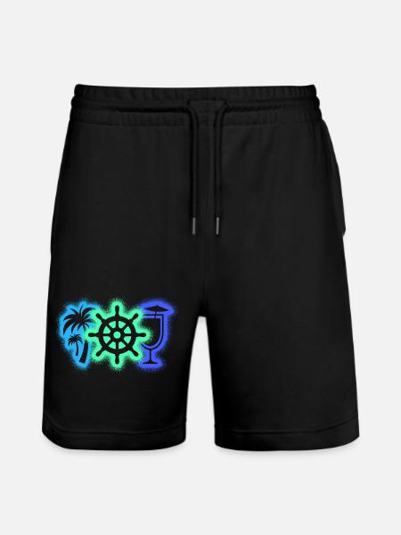 Croiseurs croisières - Short de jogging bio TRAINER Stanley/Stella unisexe - noir
