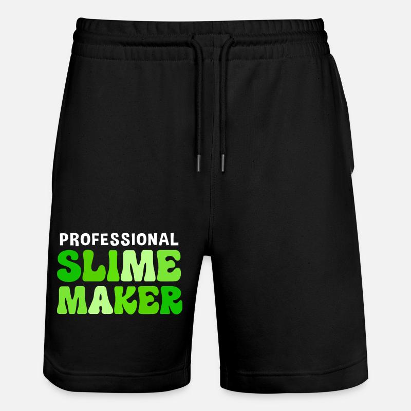Schleimig Schleim Slime - Stanley/Stella Unisex Bio Joggingshorts Trainer  - Schwarz