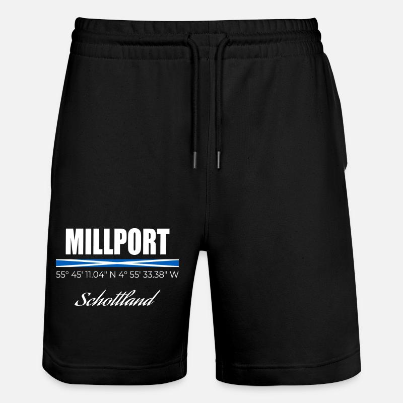 Millport - Stanley/Stella Unisex Bio Joggingshorts Trainer  - Schwarz