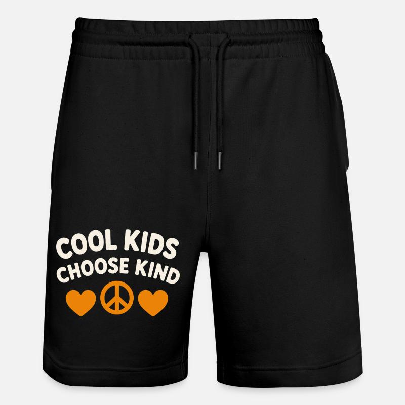 Anti-mobbing-freundlichkeit, Stehen Sie - Stanley/Stella Unisex Bio Joggingshorts Trainer  - Schwarz