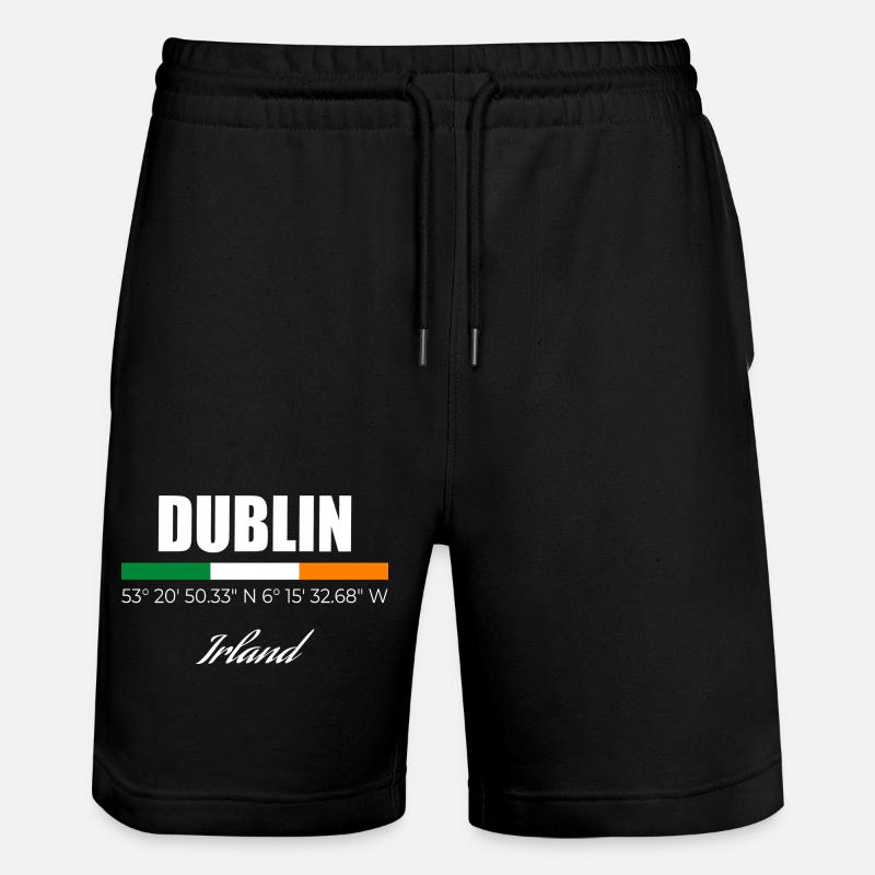 Dublin - Stanley/Stella Unisex Bio Joggingshorts Trainer  - Schwarz