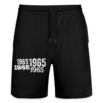 1965 - Short de jogging bio TRAINER Stanley/Stella unisexe - noir - Devant - Nik (191cm) & Marisol (170cm)