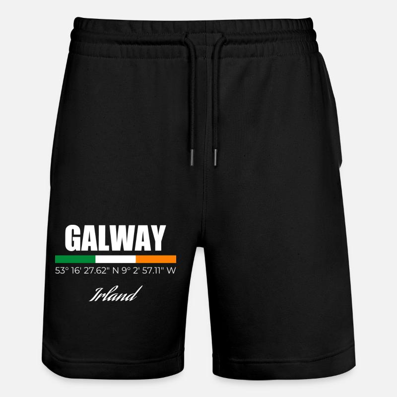 Galway - Stanley/Stella Trainer Unisex Organic Jogging Shorts - black