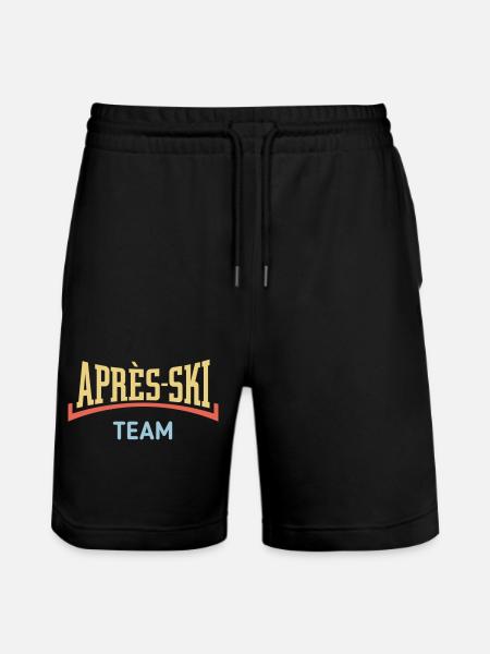 Après-Ski Team (Après Ski / Concave / 3C) - Stanley/Stella Trainer Unisex Organic Jogging Shorts - black