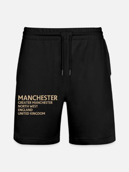 Manchester – Angleterre Lyrique - Short de jogging bio TRAINER Stanley/Stella unisexe - noir